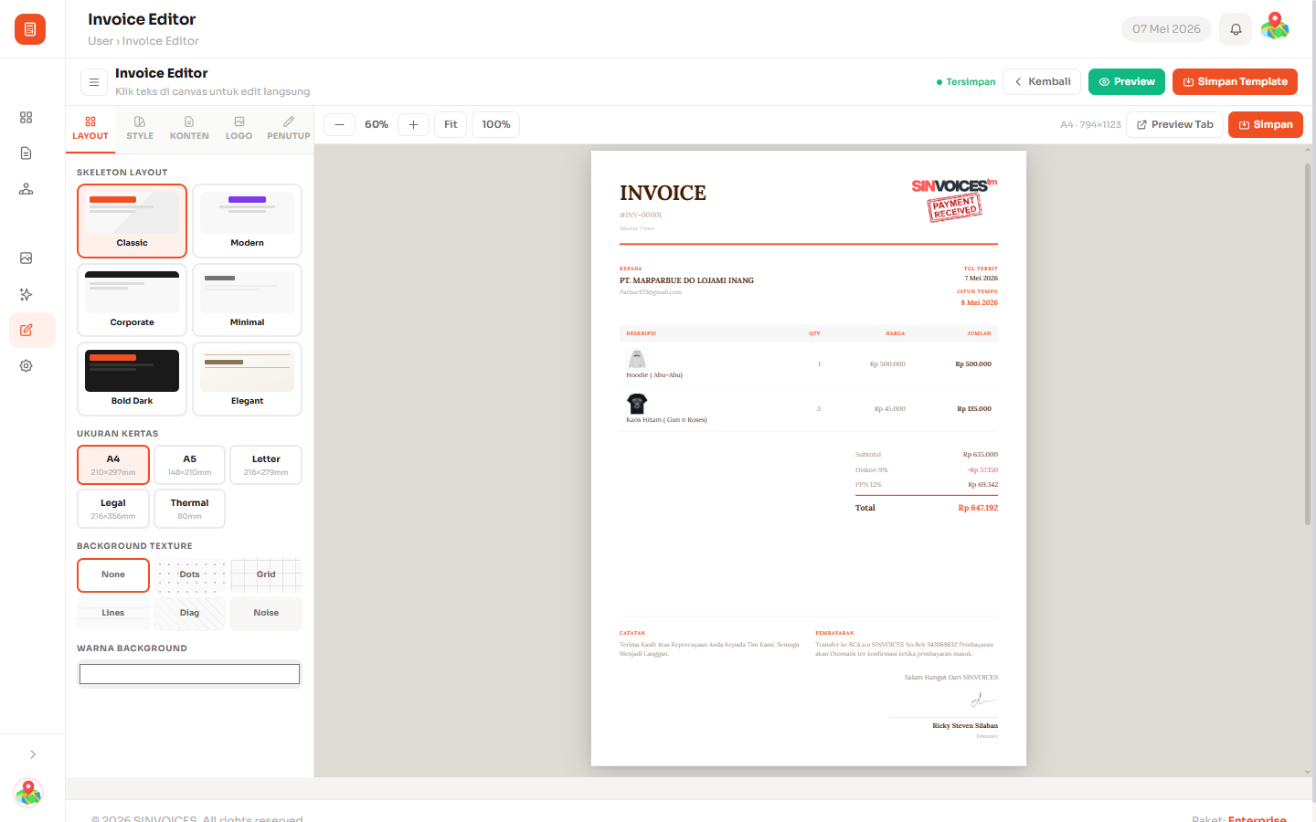 Edit Invoice
