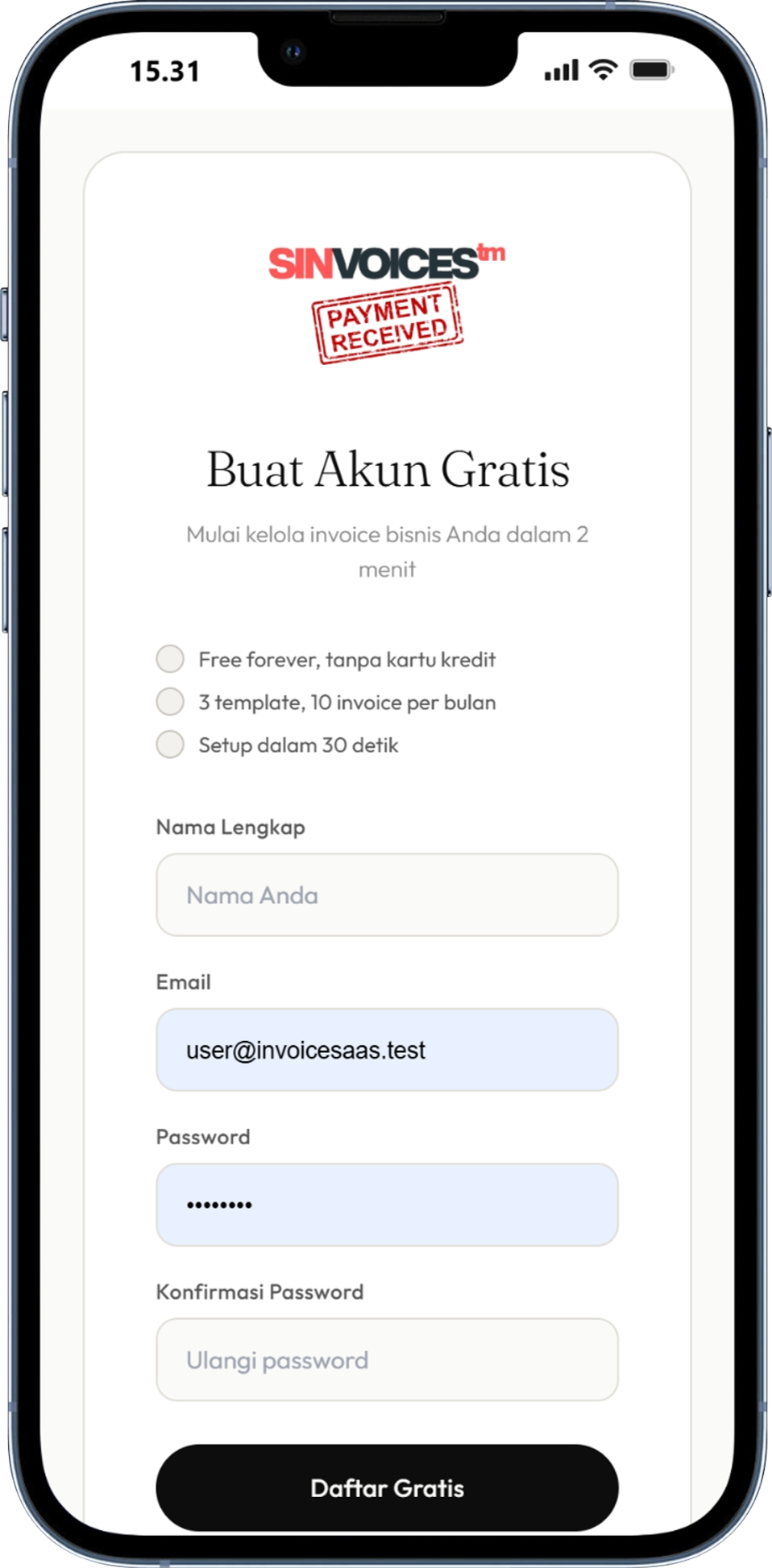 Daftar Akun